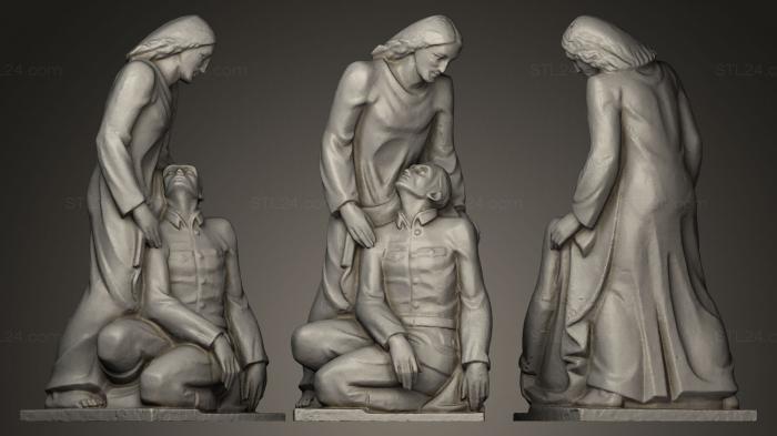 Military figurines (Kriegerdenkmal 3, STKW_0017) 3D models for cnc